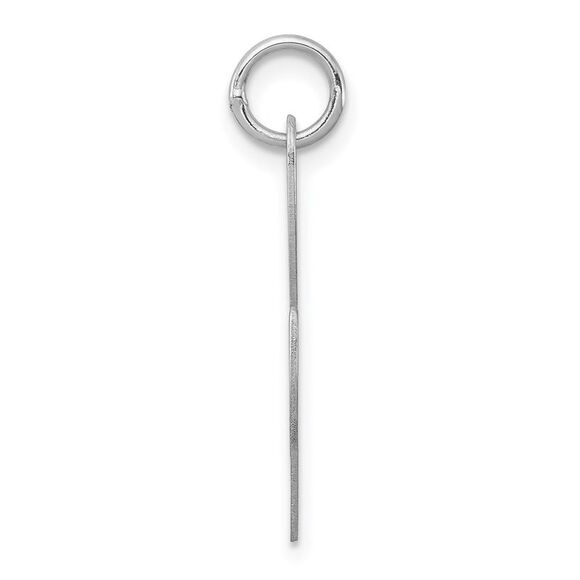 Sterling Silver, Ella Collection, LG Fancy Script Initial L Pendant - Picture 2 of 5